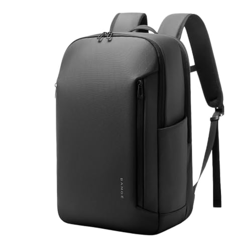 Mochila Executiva Premium Masculina Estilo Minimalista Trabalho Estudo Viagem Para Notebook Até 15.6 Semi Rígida (Preto)