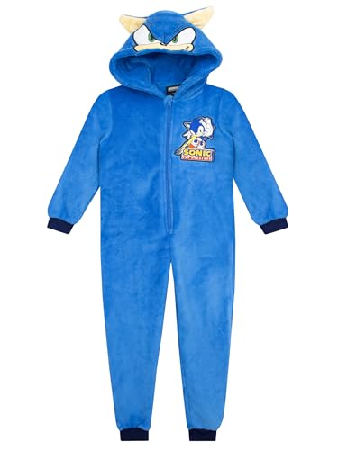 Sonic The Hedgehog Pijama Entero Pijama Niño Entero Sonic | Juegos Onesies | Azul 11-12 años