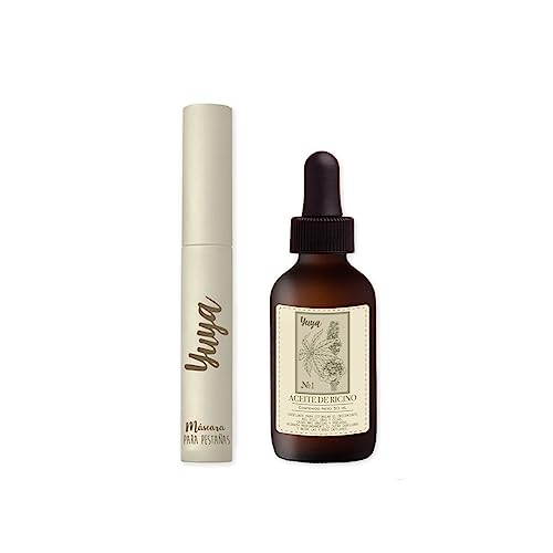 Cuidado Para El Cabello, Book Yuya - Aceite de Ricino + Máscara de 10 aceites |Cejas y pestañas más largas, hidratación y cuidado en un solo kit. ¡Dale a tus ojos una mirada poderosa!