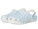Crocs Unisex Classic Clog - Seasonal Graphic White/Blue 1 Men's 8, Women's 10 Medium