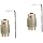 DOITOOL 3pcs Glass Grinder Electric Tool Colored Glass Diamond Drill Bit Ceramic Tools Stained Glass Grinder Glass Grinding Wheel Glass Grinder Head Bit 3/4 Inch Glass Grinding Wheel