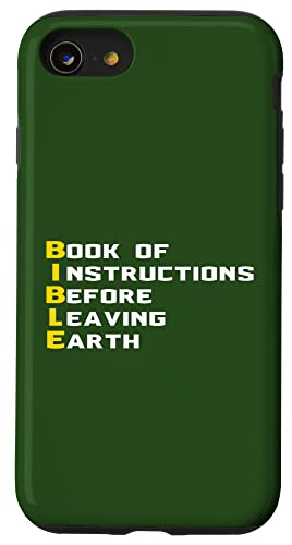 iPhone SE (2020) / 7 / 8 Book of Instructions Before Leaving Earth Christian BIBLE Case