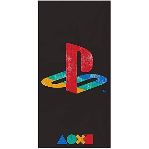 PlayStation Retro Logo Beach Towel Cover