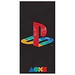 PlayStation Official Towel | Retro Logo Design Beach Towel | Super Soft Feel 100% Cotton | Perfect for The Home, Beach & Swimming Pool 140 x 70cm,