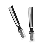 NUOBESTY 2 Stück Frühlingszwiebelschneider aus Edelstahl Multifunktionaler Gemüseschneider mit Ergonomischem Griff Praktischer Küchenhobel für Schnelles Schneiden