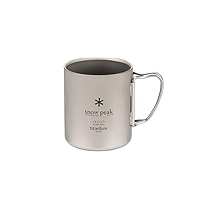 Snow Peak's Ti-Double 450 Mug, Japanese Titanium, Made in