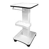 GTHTUHFD Carrello di Servizio con Ampia Superficie di Lavoro, Portata Massima 30 kg, in Materiale ABS, Dotato di Quattro Ruote Piroettanti Silenziose, Adatto per Labora,Ordinary Black Edge Style