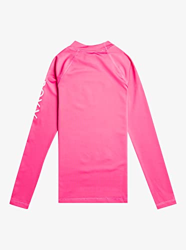 Roxy Girl's Whole Hearted Long Sleeve Rashguard (Big Kids) Shocking Pink 2XL (16 Big Kid)2