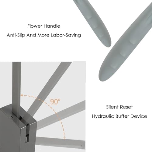 Rail latéral rétractable et penderie basculante réglable de 44-55 cm