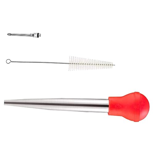 FELTECHELECTR Turkey Pins Meat Injector Large Turkey Baster Seasoning Injection Tool Kitchen Gadget Meat