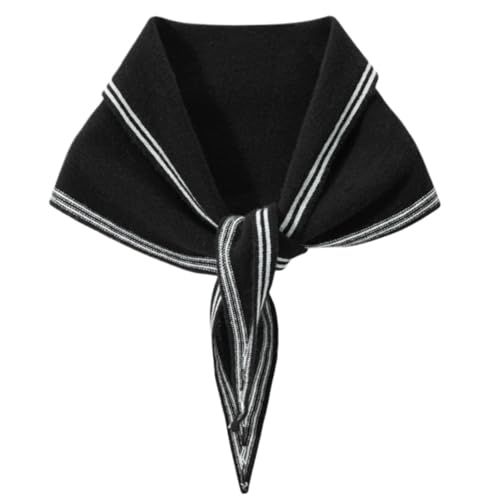 Knit Triangle Scarf for Women Cashmere Head Scarf Neckerchief Old Money Aesthetic Accessories Streetwear