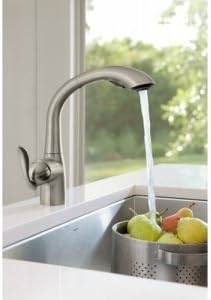 Moen 7294C Arbor One-Handle Pullout Kitchen or Laundry Faucet Featuring Power Clean, Chrome