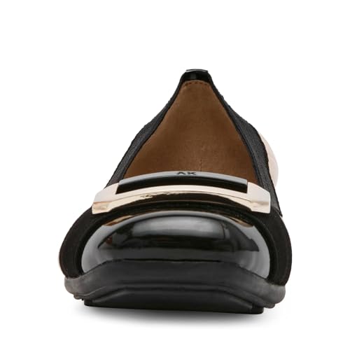 Image of Anne Klein Uplift Flats for Women - Textile Upper and Lining - Stretch Collar - 90 Flexibility - Square Cap Toe