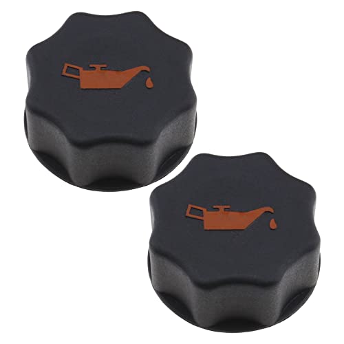 eMagTech 2 Piezas Tapa de Llenado de Aceite de Motor de Coche 500301568 Compatible con Ducato Boxer Relay Daliy Piezas de Repuesto de Plástico para Coche 58x25mm Negro