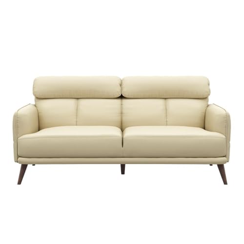Image of Wakefit 6 Seater Sofa Set | 5 Year Warranty | Modern Beige Leatherette Fabric Sofa for Living Room | 3+2+1 Seater - Azores(Robin : Beige)