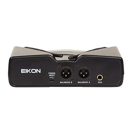 Proel EIKON WM300DH draadloze microfoon UHF Wireless Professional met 1 ontvanger + 2 zenders Archief of Pulce, zwart - Image 3
