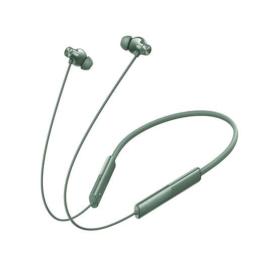 Compatible with Realme 3 Neo Wireless Neckband with Powerful Bass Sound, Comfortable Wear, Lightweight Design(Green)-image-23