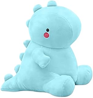 Cute Dinosaur Stuffed Animal, Dinosaur Plush Hugging Pillow, Weighted Dinosaur Plush Soft Dino Plush Birthday Gifts for Kids Girls Boys (Blue, 19.7”/50CM)