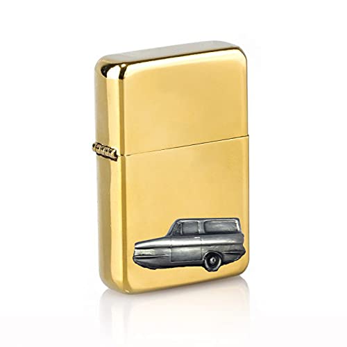 Briquet essence effet étain Regal Super Van finition dorée