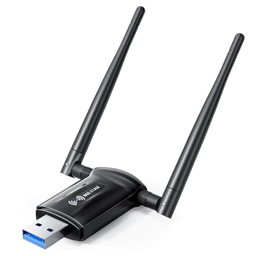 USB WiFi Adapter for Desktop PC - Nineplus 1800Mbps 5.8G/2.4G Wi-Fi 6 USB 3.0 Wireless Adapter with 2x5dBi Antenna WiFi Dongle for Desktop PC Laptop 802.11ax Internet Network Card for Win11/10