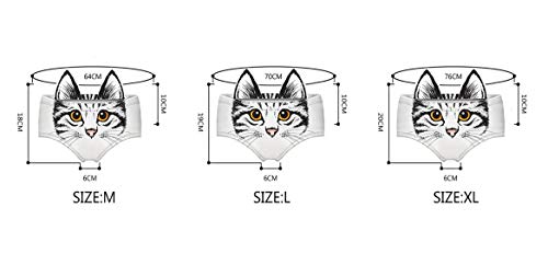 Ubrand RUNYNXIN Funny low-waisted Ears Underwear-Sexy for Women Gifts(ERDNK004G-L,Cat's ear2),Large3