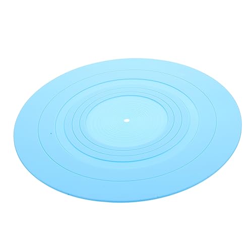 ibasenice Record Player Mat Anti-static Vinyl Record Pad 295mm Diameter Blue Slipmat