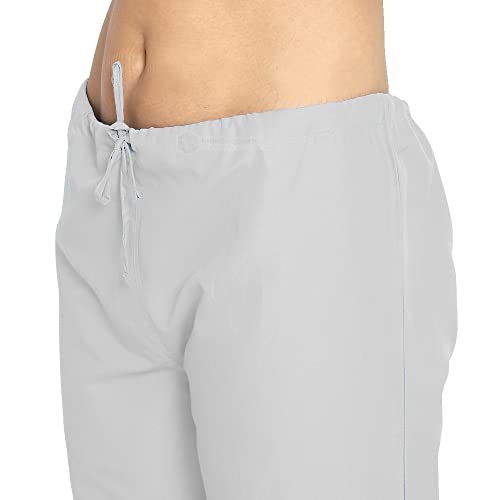 Image of IS IndoSurgicals Faux Wrap Scrub Suits for Doctors Women OT Dress (M, Grey)