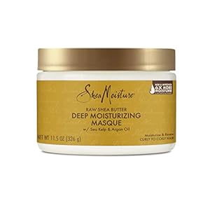 Mascarilla de Shea Moisture, de manteca de karité pura, para tratamiento en profundidad, 340 ml