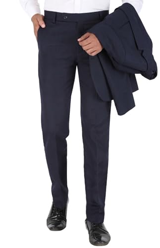 Image of Formal Pants for Men Office Wear - Premium Regular Fit Formal Trouser for Men, Boys, Gents Bottom Formal wear for Office Meeting, Party, Gathering, Wedding
