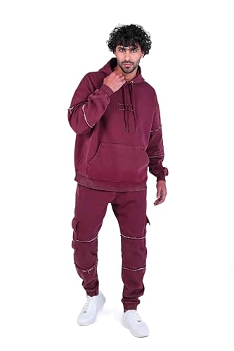 ASTK men AKMW23G215LL Sweatpant,RED S