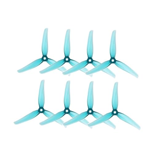 Hélice 5.1 pouces F5 tripale en PC bleu pour réparer drone FPV