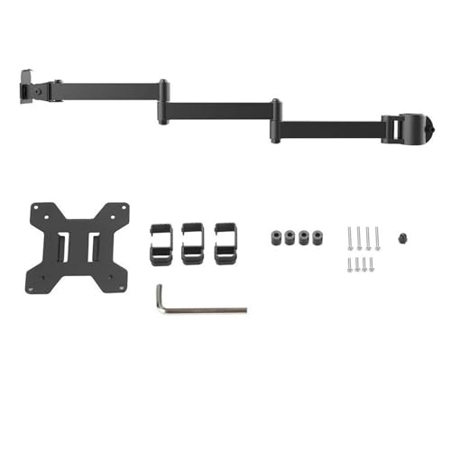 Support de moniteur à 3 sections ergonomique pour ajustement de hauteur