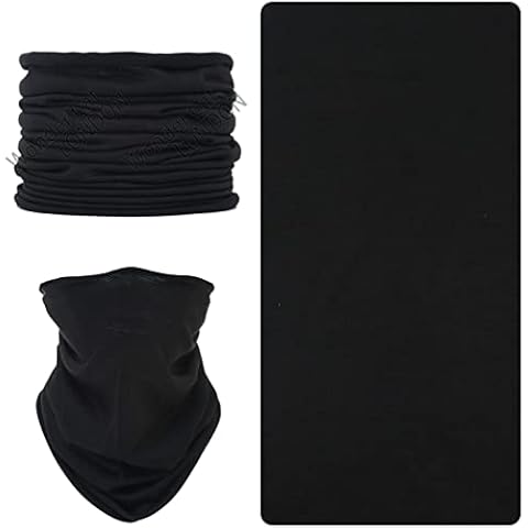 wonderCat LONDON Unisex Neck Warmer, Tube Seamless Multifunctional Balaclavas, Face Cover, Face mask, Cycling mask, Ski Mask, Face Snoods Headwear, Cycling Daily Wear (Black) Cover