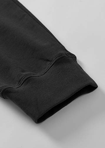 Weintee Women's Cotton Jersey Pocket Joggers S Black #TOP5