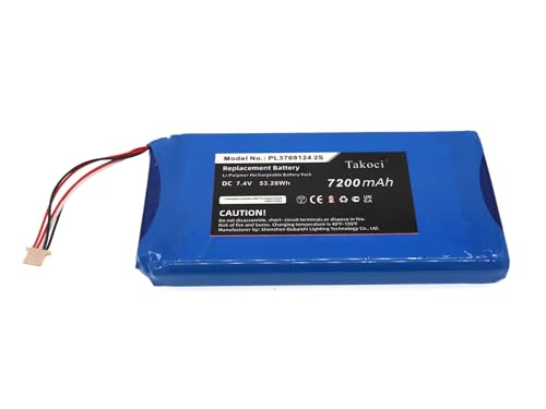 ChoyoqeR 7200mAh/7.4V PL3769124 2S Replacement Battery for XTOOL EZ500, i80 Pad, PS80, PS80E, X7 Diagnostic Scanner Battery