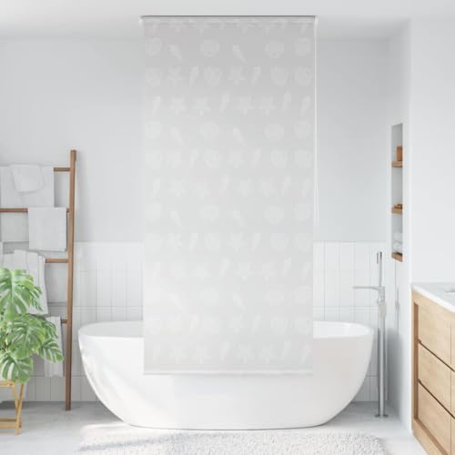 Rideau de douche 80x240 EVA résistant à l'eau avec corde de traction