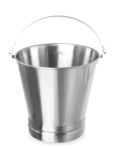 Seau avec fond renforcé HENDI 516706 en acier inoxydable durable