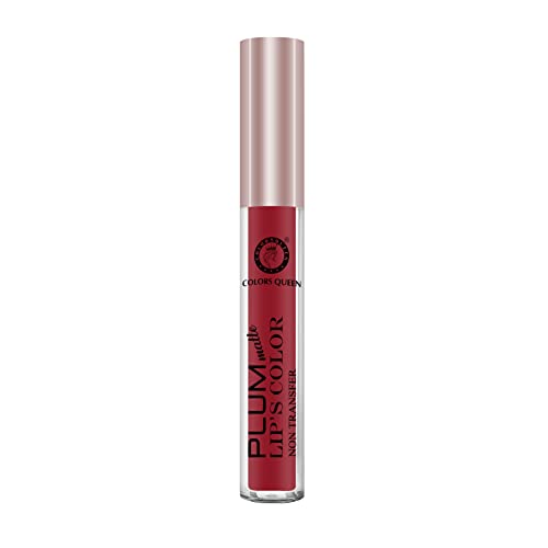 Image of Colors Queen Non Transfer Lipstick Plum Matte Water Proof Liquid Lipstick, (31 - Red, 7 ml)