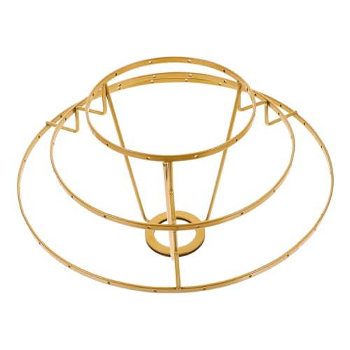 Abat-jour Annulaire Métal 3 Couches Cadre Lampe Bureau Projets DIY