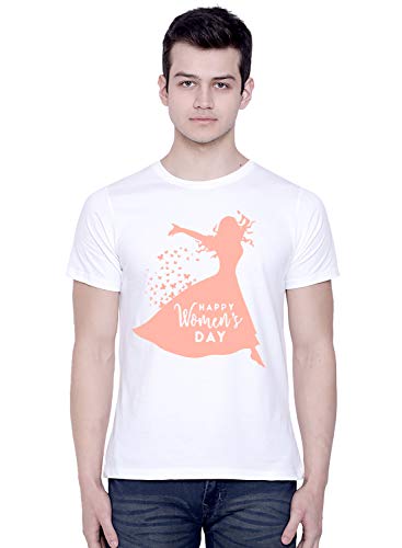 Image of CreativiT Graphic Printed T-Shirt for Unisex International Women's Day Tshirt | Casual Half Sleeve Round Neck T-Shirt | 100% Cotton | D00271-48