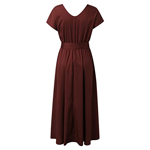 Robe d'été légère col V ajustable pour valoriser la taille - 7