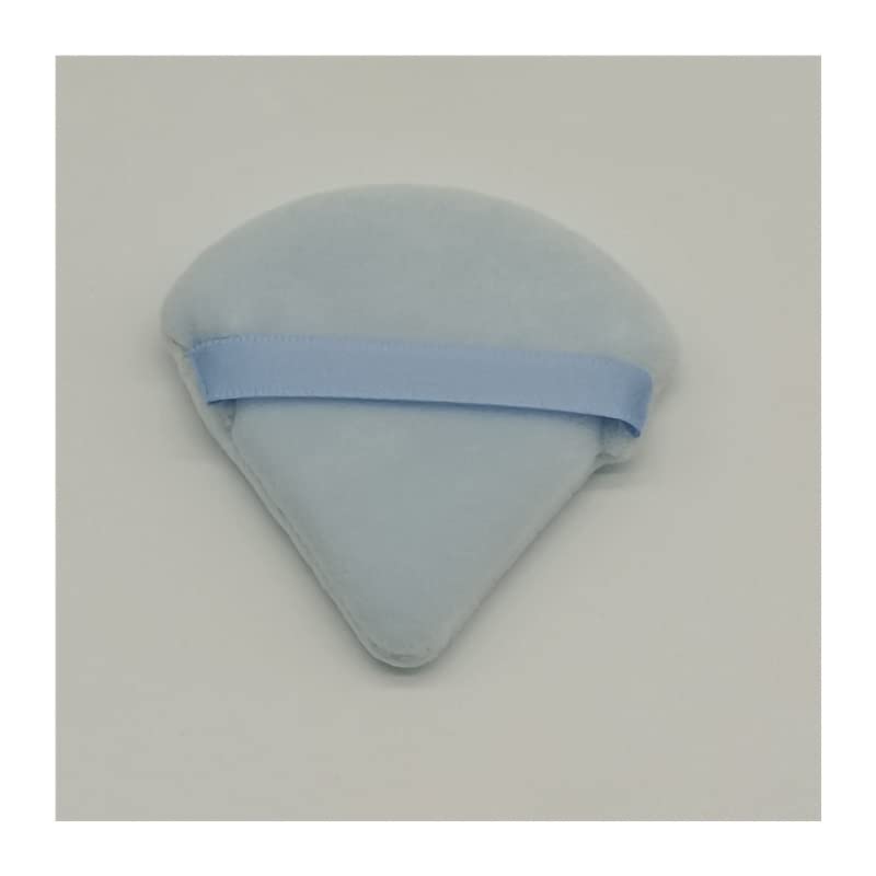 yaoqijie 50 sztuk trójkąt aksamitny puder do pudru mąki do pizzy Mini gąbka do makijażu twarzy kosmetyki zmywalny lekki makijaż puff narzędzia lasting (Color : 50pcs blue)