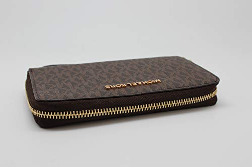 Michael Kors Women's Jet Set Travel Multifunction Phone Case Brown #TOP2