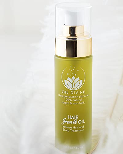 Hair Growth Oil – Intense Scalp and Hair Treatment, 1.7 Fl Oz, Shikakai Oil and Rosamary Oil