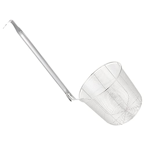 Hemoton Coador de aranha de malha de aço inoxidável para escumadeira, concha, utensílios de cozinha,