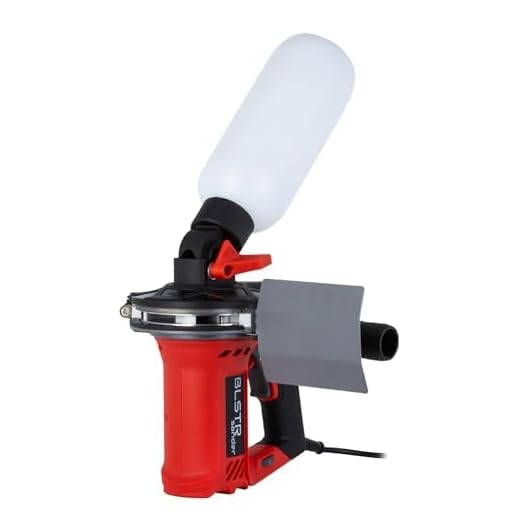 Elektrischer Sandstrahler V2.0, Tragbar und Ohne Kompressor – Für Metall, Holz und Glas – Kompatibel mit Strahlmittel 0,2–0,5 mm