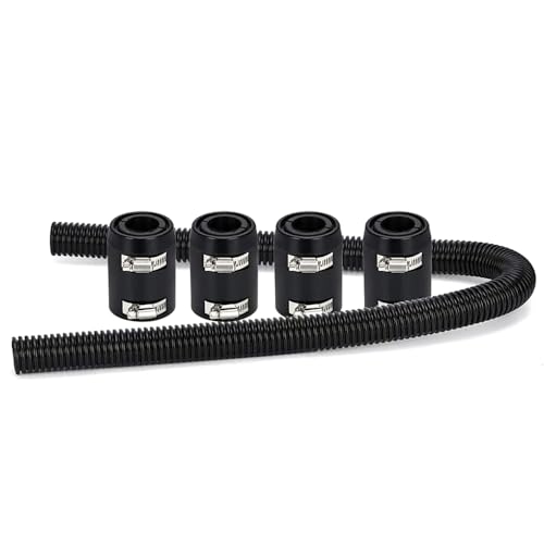 WENJTP Universal 48-inch Radiator Hose Kit, Stainless Steel Heat Dissipation