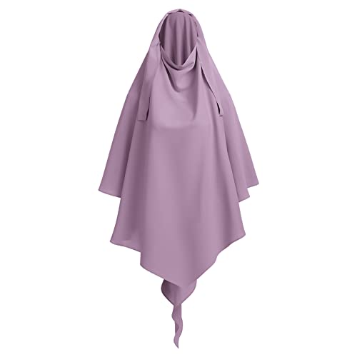 Women Muslim Long Khimar Ramadan Eid Prayer Garment Hijab Scarf Wrap Chiffon Abaya Jilbab Islam Niqab Hijab3