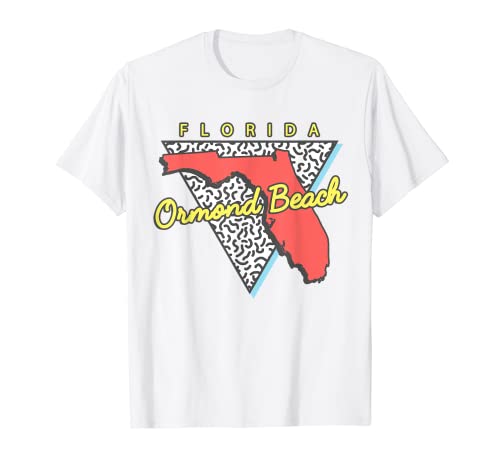 Ormond Beach Florida Retro Triangle Ciudad de Florida Camiseta