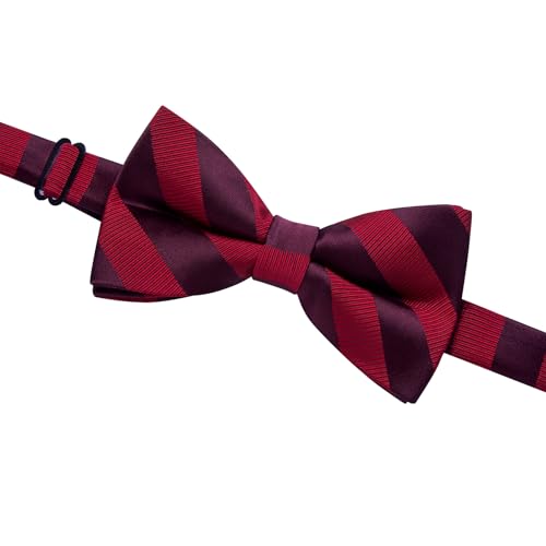 Image of YourTies Bow Ties for Men Pretied Bowties Solid Color Satin Bow Tie Formal Business Tuxedo Wedding Party Prom